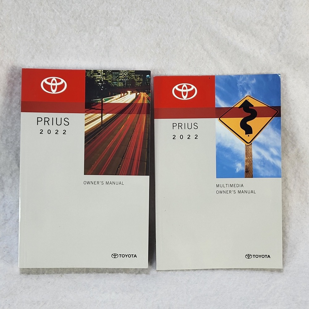 2022 Toyota Prius Owner's Manual & Multimedia Guide Set OEM OM47F01U OM47F14U